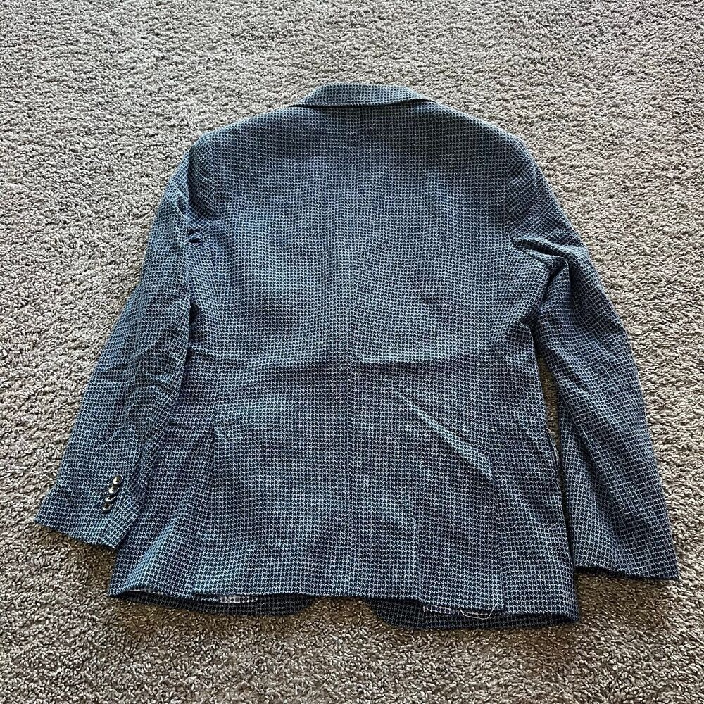Robert Graham Blazer Downhill Sport Jacket Blue Gingham 2-Button Mens 42 Slim - Picture 3 of 10